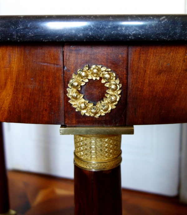 Mahogany and ormolu Empire table, early 19th century circa 1815 - 1820