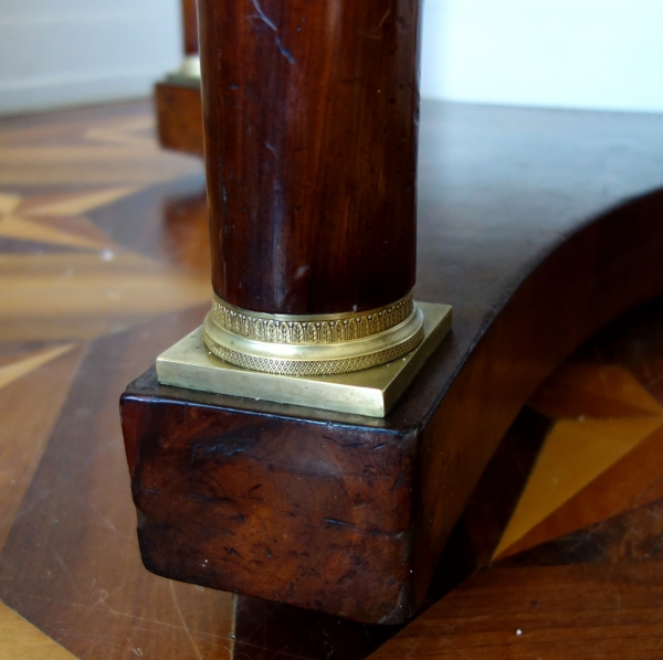 Mahogany and ormolu Empire table, early 19th century circa 1815 - 1820