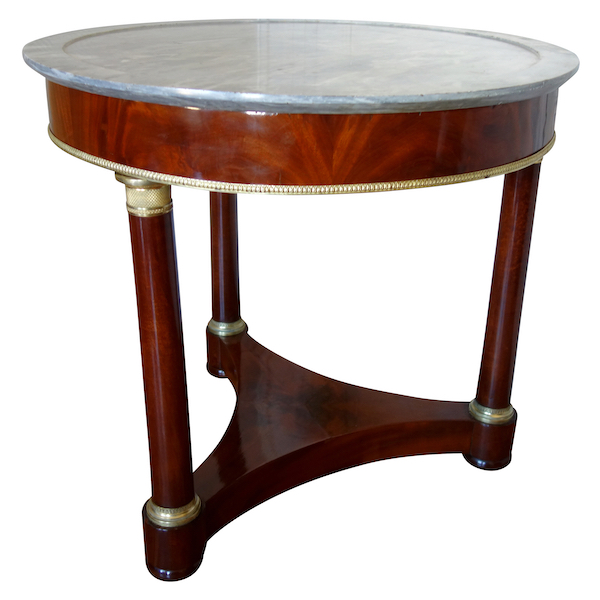 Mahogany and ormolu Empire table, early 19th century circa 1810