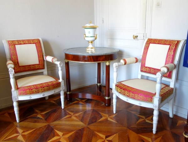 Mahogany and ormolu Empire table, early 19th century circa 1810