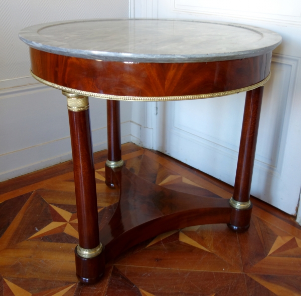 Mahogany and ormolu Empire table, early 19th century circa 1810