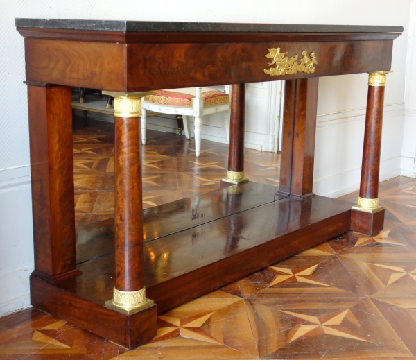 Large Empire mahogany and ormolu console attributed to Jacob Desmalter, early 19th century