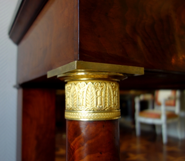 Large Empire mahogany and ormolu console attributed to Jacob Desmalter, early 19th century