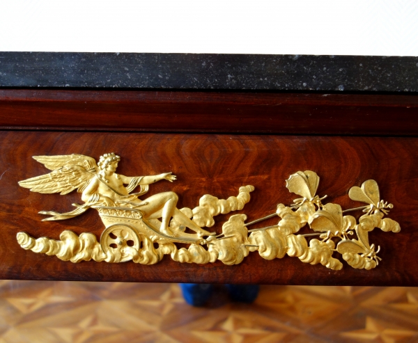 Large Empire mahogany and ormolu console attributed to Jacob Desmalter, early 19th century