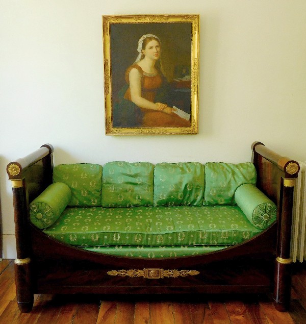 Empire mahogany bed / sofa, early 19th century