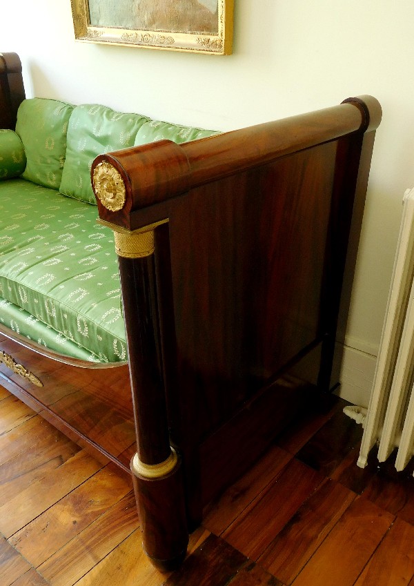 Empire mahogany bed / sofa, early 19th century