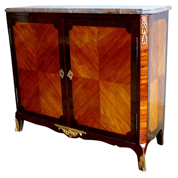 Nicolas Alexandre Lapie : Louis XVI rosewood and amaranth marquetry sideboard - stamped