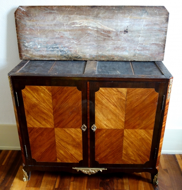 Nicolas Alexandre Lapie : Louis XVI rosewood and amaranth marquetry sideboard - stamped