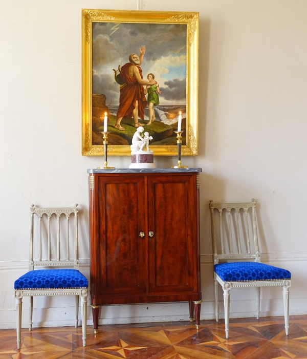 Louis XVI mahogany sideboard - late 18th century - 79cm x 113cm x 23cm