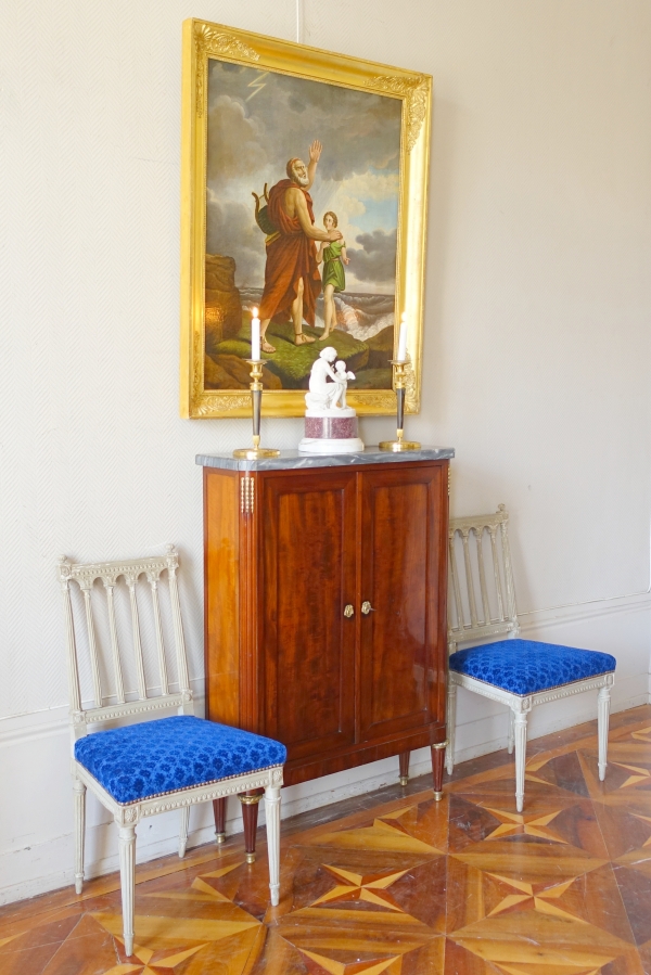 Louis XVI mahogany sideboard - late 18th century - 79cm x 113cm x 23cm