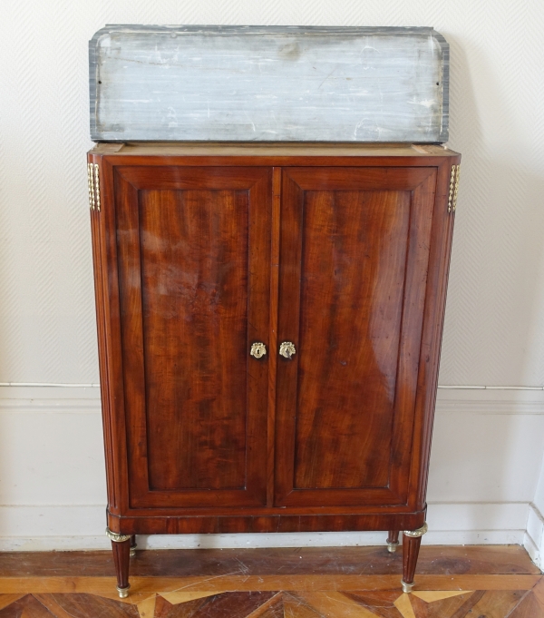 Louis XVI mahogany sideboard - late 18th century - 79cm x 113cm x 23cm