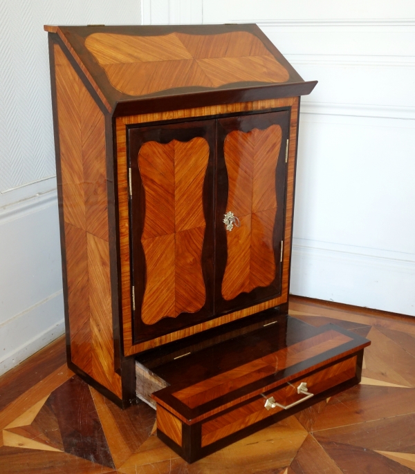 Louis XV rosewood maquetry Prie-Dieu piece of furniture, 18th century