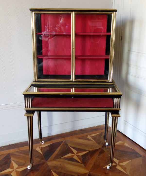 Napoleon III showcase cabinet, Louis XVI style - 19th century
