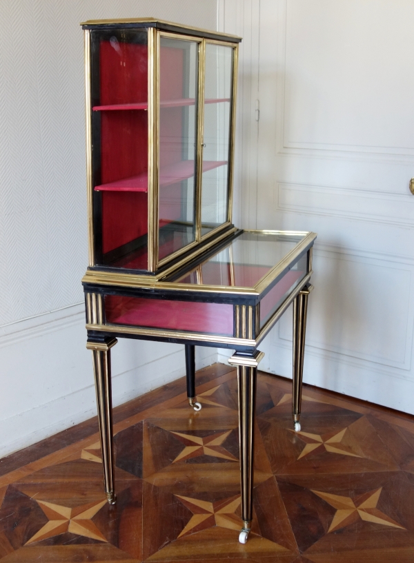 Napoleon III showcase cabinet, Louis XVI style - 19th century