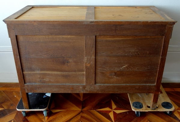 Consulate mahogany writing desk and commode, early 19th century circa 1800