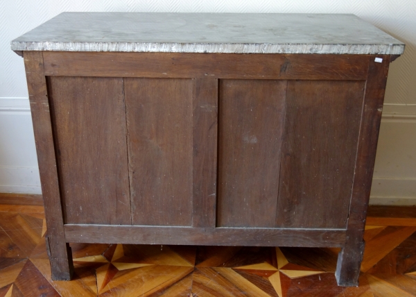 Empire mahogany writing desk and commode, early 19th century circa 1810