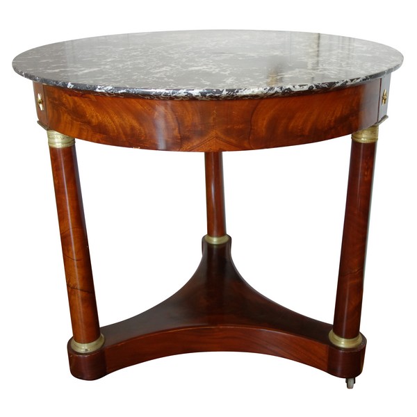 Mahogany and ormolu Empire table, early 19th century circa 1810 - 1820