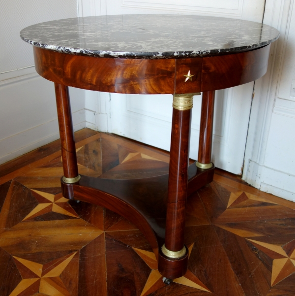 Mahogany and ormolu Empire table, early 19th century circa 1810 - 1820