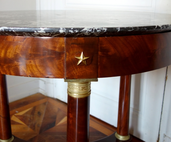 Mahogany and ormolu Empire table, early 19th century circa 1810 - 1820