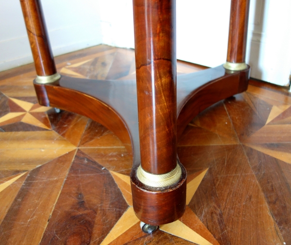 Mahogany and ormolu Empire table, early 19th century circa 1810 - 1820