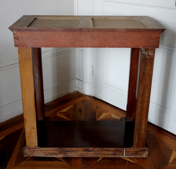 French Consulate mahogany and patinated bronze console, early 19th century circa 1800