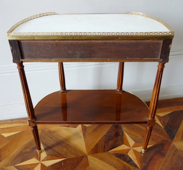 Small Louis XVI Directoire mahogany console, mercury gilt bronze, late 18th century