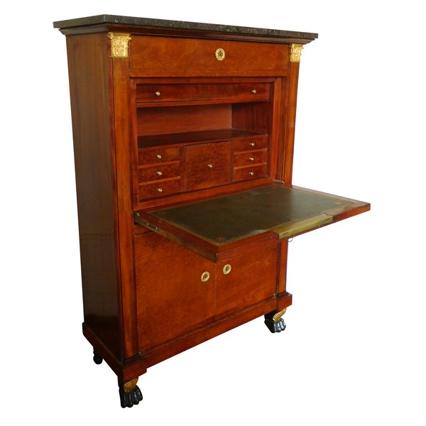 Consulate - Empire mahogany and ormolu writing desk - early 19th century circa 1800