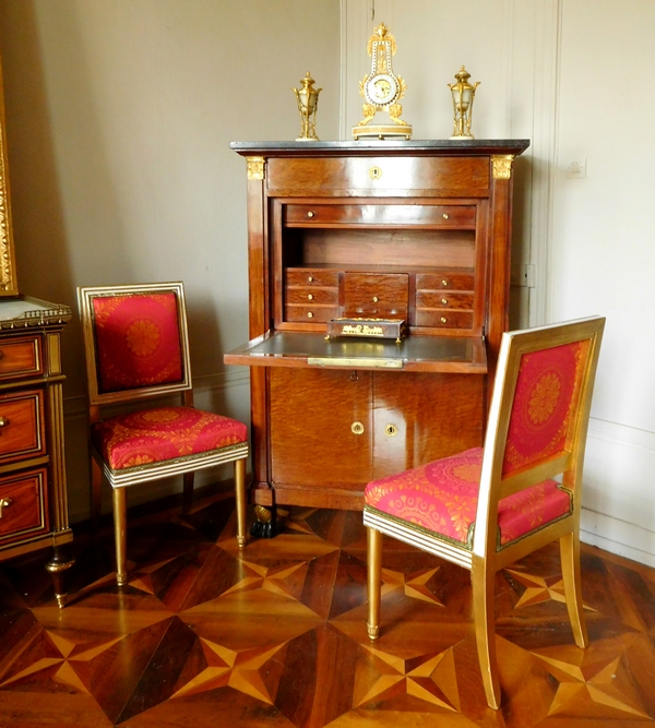 Consulate - Empire mahogany and ormolu writing desk - early 19th century circa 1800