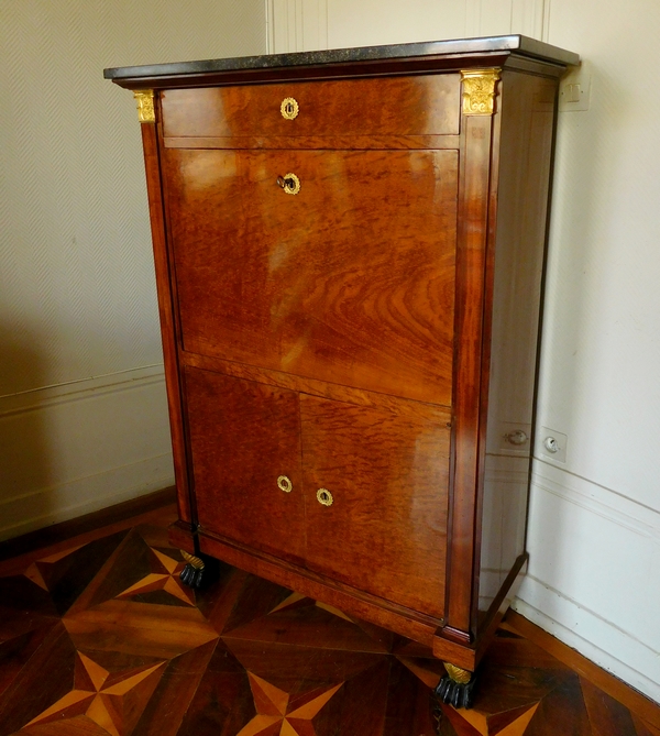 Consulate - Empire mahogany and ormolu writing desk - early 19th century circa 1800