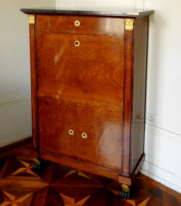 Consulate - Empire mahogany and ormolu writing desk - early 19th century circa 1800