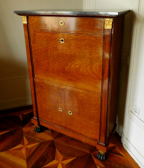 Consulate - Empire mahogany and ormolu writing desk - early 19th century circa 1800