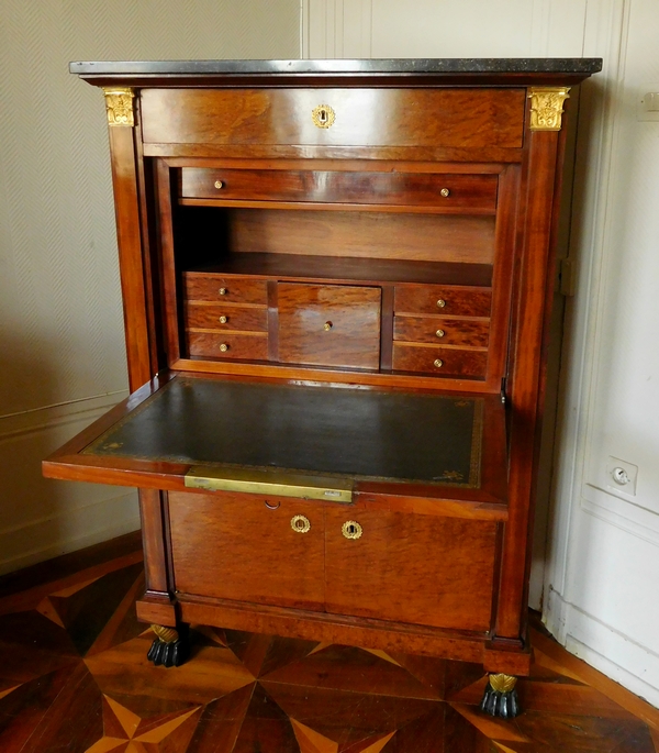 Consulate - Empire mahogany and ormolu writing desk - early 19th century circa 1800