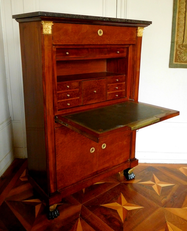 Consulate - Empire mahogany and ormolu writing desk - early 19th century circa 1800