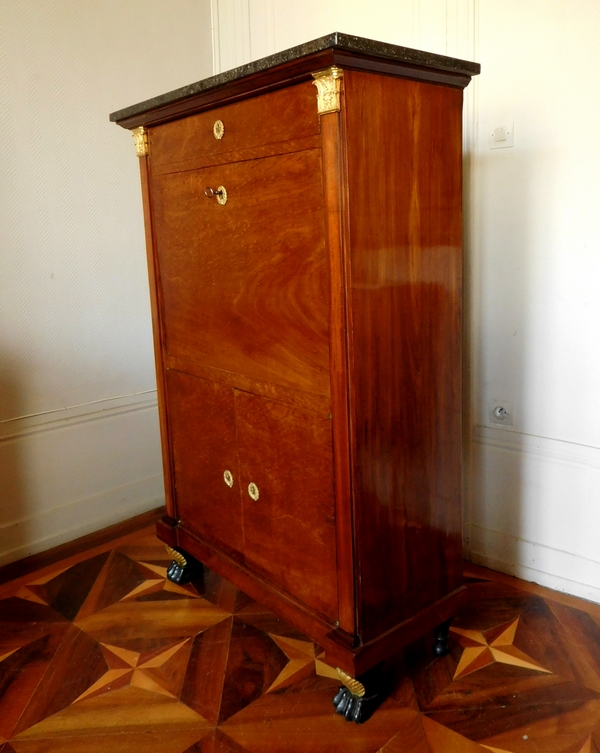 Consulate - Empire mahogany and ormolu writing desk - early 19th century circa 1800