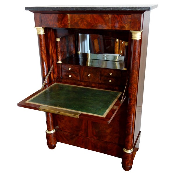 Empire mahogany and ormolu writing desk - early 19th century circa 1815