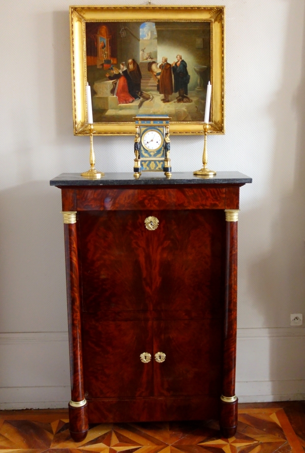 Empire mahogany and ormolu writing desk - early 19th century circa 1815