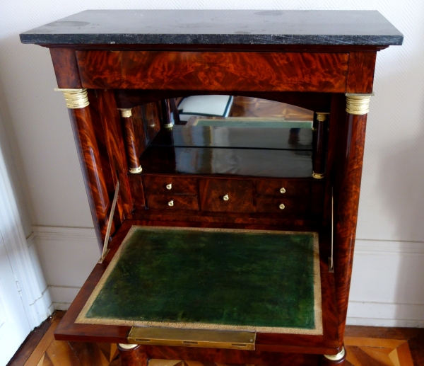 Empire mahogany and ormolu writing desk - early 19th century circa 1815