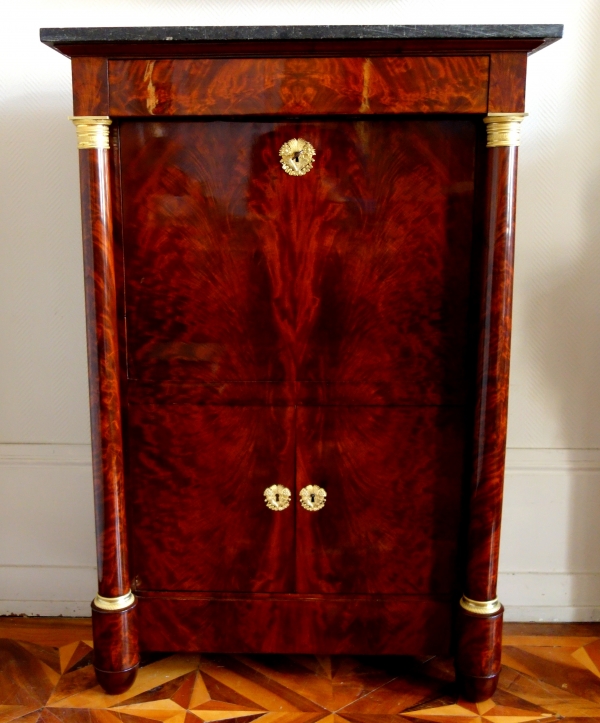 Empire mahogany and ormolu writing desk - early 19th century circa 1815