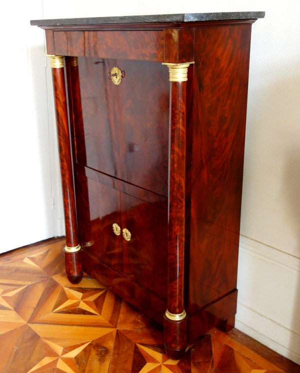 Empire mahogany and ormolu writing desk - early 19th century circa 1815