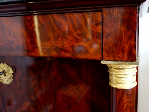 Empire mahogany and ormolu writing desk - early 19th century circa 1815