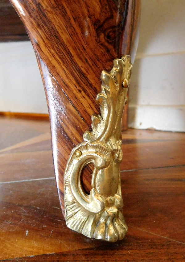 Louis XV secretary / writing desk designed for a child, reosewood marquetry, marble and ormolu