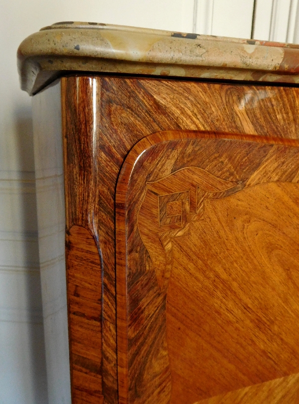 Louis XV secretary / writing desk designed for a child, reosewood marquetry, marble and ormolu