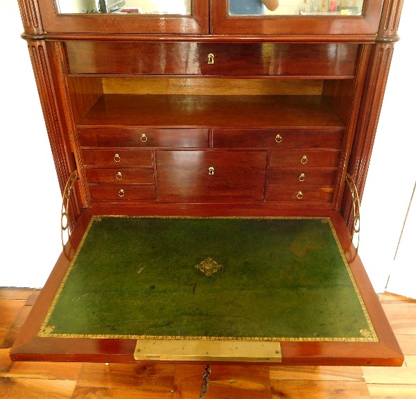 Tall Louis XVI mahogany secretary, late 18th century