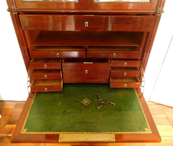 Tall Louis XVI mahogany secretary, late 18th century