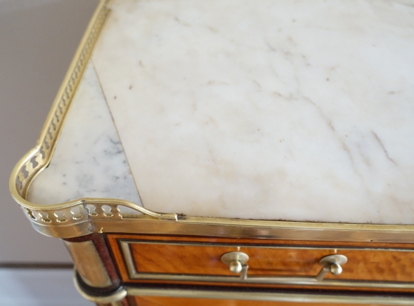 Louis XVI lemon tree marquetry secretaire or writing desk, France, 18th century