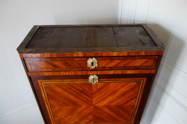 Louis XVI marquetry secretaire or writing desk, France, 18th century circa 1780