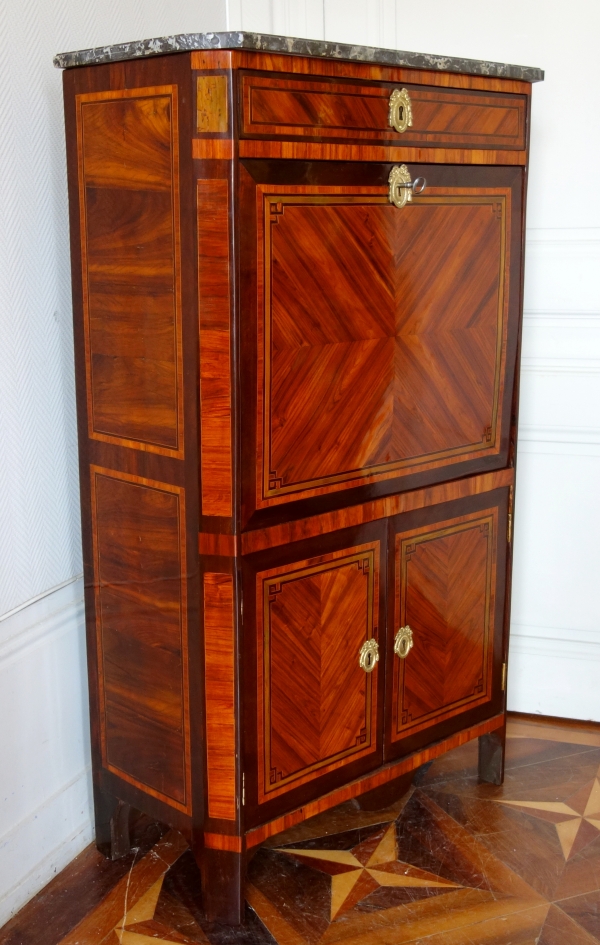 Louis XVI marquetry secretaire or writing desk, France, 18th century circa 1780