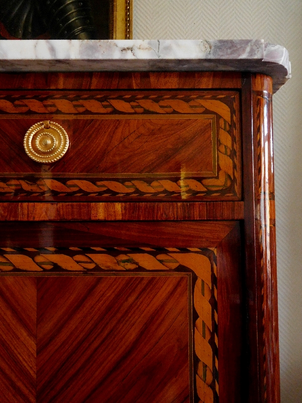 Rich marquetry writing desk - France, Louis XVI production, 18th century circa 1780