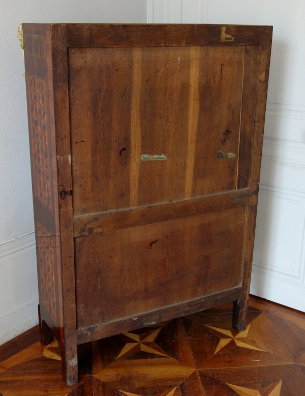 C Krier : Louis XVI marquetry secretaire or writing desk, France, 18th century circa 1780