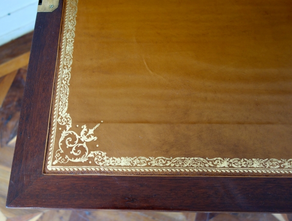 C Krier : Louis XVI marquetry secretaire or writing desk, France, 18th century circa 1780